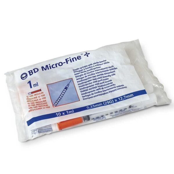 BD insulin syringes 1ml